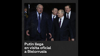 El presidente de Rusia, Vladímir Putin, llega a Bielorrusia en visita oficial