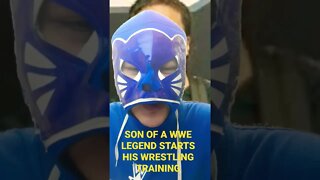 Son of a WWE Legend starts his Wrestling Training #shorts