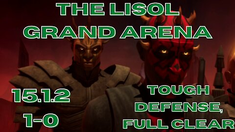 Grand Arena | 15.1.2 | Tough opponent, dropped a few but managed a full clear | SWGoH