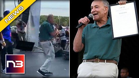 CRINGE: Chuck Schumer Tries Rapping & Dancing at Packed Super Spreader Event in New York