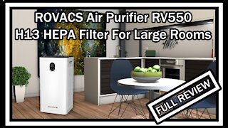 ROVACS RV550 Air Purifier H13 HEPA 8-in-1 Filters 24h Timer 1780ft2 FULL REVIEW With Instructions