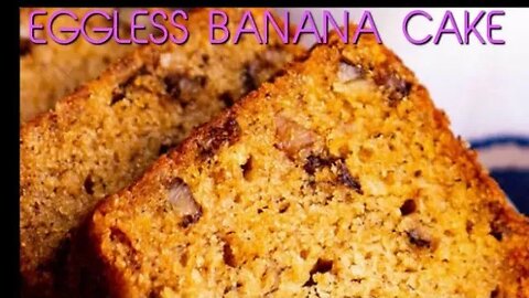 Banana Cake// Eggless & Vegan