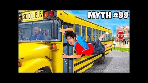 Busting 100 SCHOOL MYTHS In 24 Hours!