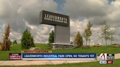 Leavenworth Industrial Park open, no tenants yet