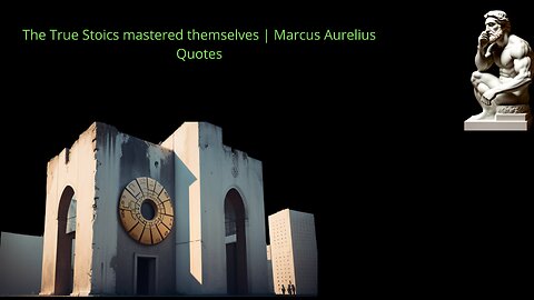 The True Stoics mastered themselves | Marcus Aurelius Quotes