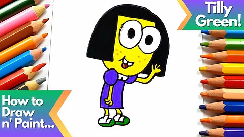 How to draw and paint Tilly Green from Big City Greens
