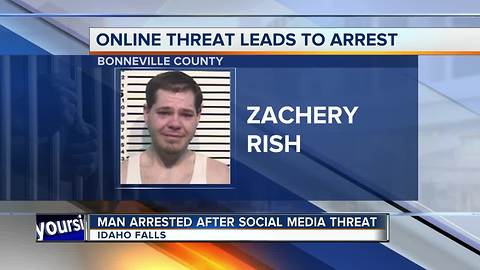 Idaho Falls man arrested after threats of violence on social media