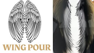 Angel Wing Pour Painting - Experiment with Angel Wings Acrylic Painting Tutorial