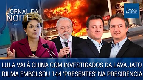 Lula vai à China com pivôs da Lava Jato / Dilma embolsou 144 'presentes' – Jornal da Noite 20/03/23