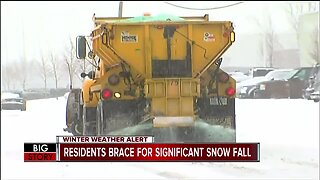 Residents brace for significant snow fall