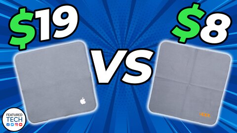 Apple Polishing Cloth vs UPPR Microfiber Cloth | Apple Polishing Cloth Test | Featured Tech (2022)