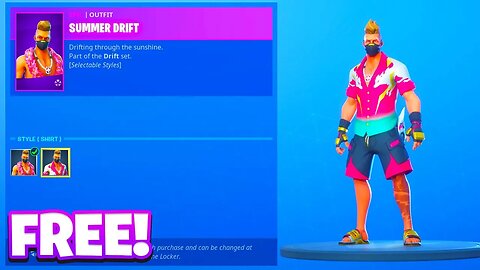 How To Get The "SUMMER DRIFT" Skin For FREE In Fortnite!