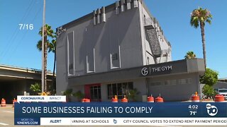 Some businesses failing to comply