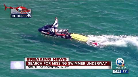 Crews search for missing swimmer off Boynton Inlet