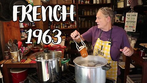 Making A 1963 French Apricot Jam Through Waterbath Canning | All About Living
