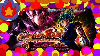 Super Sayian Rose Goku Black Anniversary Raid Battles | Dragon Ball Legends