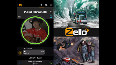 Paul Brandt on Zello, Feb 26, 2022 - Convoy To Ottawa 2022