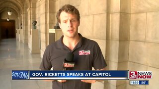 Gov. Ricketts speaks at Capitol