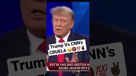 President Trump Vs NASTY CRUELA of CNN 😂 #trump #maga #comedy