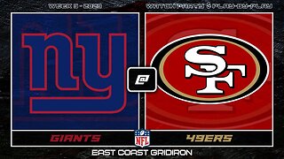 Giants @ 49ers - Play by Play & Reaction w/ Scoreboard | #giants #49ers #nfl