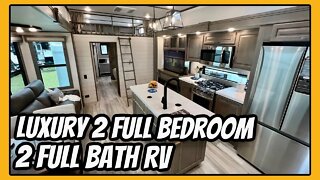 Luxury 2 Bedroom 2 Full Bath w/ Loft Fifth Wheel! 2023 Grand Design Solitude 391DL