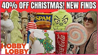 40% OFF NEW HOBBY LOBBY CHRISTMAS | All New Finds | Store Walk Thru | #hobbylobby #christmas