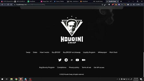 HOUDINI SWAP SWAP YOUR DEGEN TOKENS WITH EASE AND THE BEST CUSTOMER SERVICE