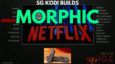 Kodi Builds - Morphic - Cman Repo SG Builds