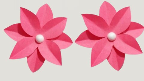 How To Make Paper Flower Easy / Paper Flower Making Idea / New Design Paper Flower