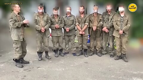 Capture 8 Russian soldiers and Now sing Ukraine song