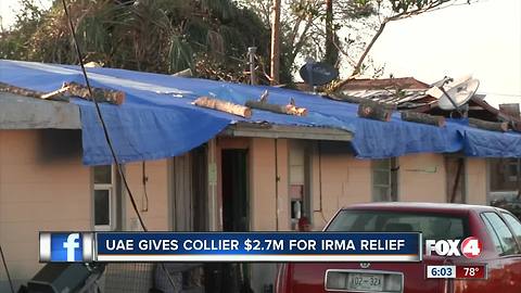 UAE gives Collier $2.7 million for Irma relief