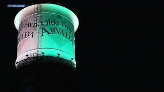 Arvada water towers changing colors for high school graduations