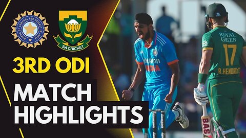 India vs South Africa 3rd ODi 2023 Highlights
