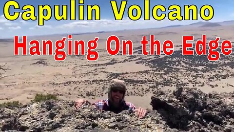 Cliffhanger on the edge of Capulin Volcano NE New Mexico