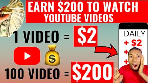 Earn $200 Just by Watching Video (Make Money Online For Free)