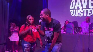 Tony Rock (Chris Rock Brother) SHOWS OFF singing skills at Bay Bay & Lady Jade Karaoke Game Night