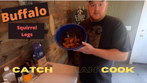 Buffalo Squirrel Legs! How to clean and cook a Squirrel. Catch | Clean | Cook