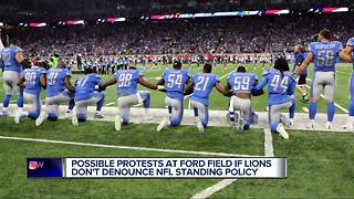 Metro Detroit civil rights activists will protest if Lions don't denounce NFL standing policy