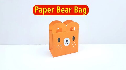 How to Make Origami Paper Bag Bear/DIY Paper Bear Bag/DIY Crafts
