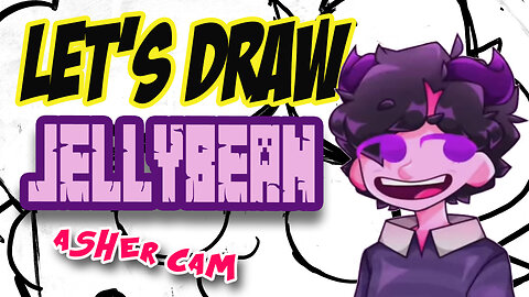 Drawing Jellybean from Youtube with basic shapes & lines