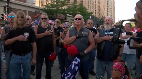 'Bikers for Trump' arrive in Milwaukee to support President Trump
