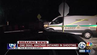 Man shot and killed, person in custody after incident near Loxahatchee