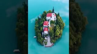 The Church of the Mother of God on Bled Island in Slovenia