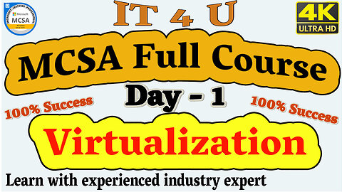 MCSA Full Course Day-1 What is Virtualization, MCSA2023