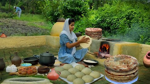 VILLAGE LIVING lI Making Aloo Cheese Paratha in Clay Pot Il