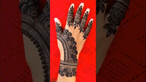 Back hand mehndi design | Mehndi design for beginners | Arebic style mehndi design for beginners