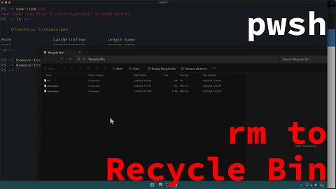 PowerShell - Delete Items to the Recycle Bin