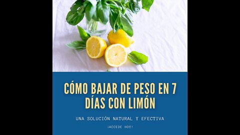 Pierde peso y desintoxicate con limón ¡Hasta 22 lbs menos!