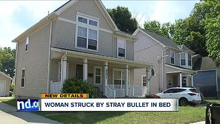 Woman living on Cleveland's east side shot in leg by stray bullet while sleeping