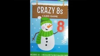 Crazy 8s Holiday Card Game (Dollar General) -- What's Inside